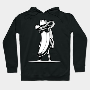 Banana Cowboy Cowgirl Country Western Novelty Funny Banana Hoodie